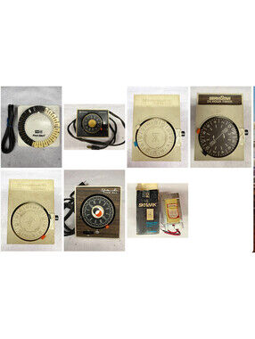 Intermatic And Servistar Vintage Plug In Timer Lot Of 6 Plus Lutron Untested